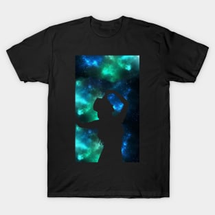 Space Galaxy Silhouette T-Shirt